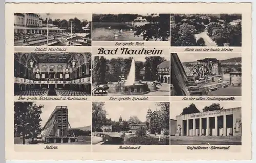 (4775) Foto AK Bad Nauheim, Saline, Ludwigsquelle, Badehaus 1940