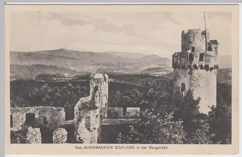 (47318) AK Schloss Auerbach, Bergstraße, vor 1945