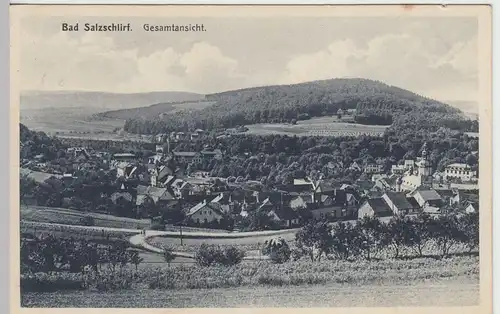 (45532) AK Bad Salzschlirf, Gesamtansicht, 1929