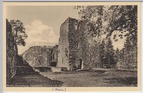 (44381) AK Ruine Burg Steckelberg, vor 1945