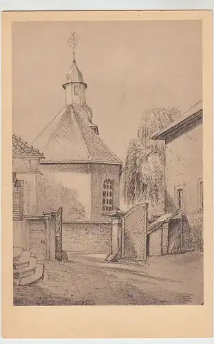 (44322) Künstler AK Georgenhausen, Kirche, vor 1945