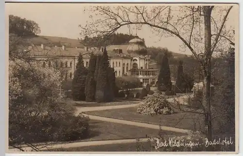 (44279) Foto AK Bad Wildungen, Badehotel, vor 1945