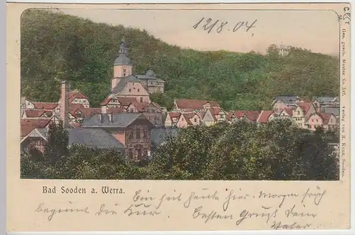 (40804) AK Bad Sooden a. Werra, Panorama 1904