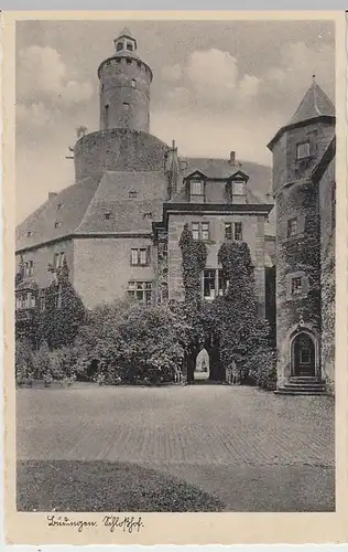 (40188) AK Büdingen, Schlosshof 1955