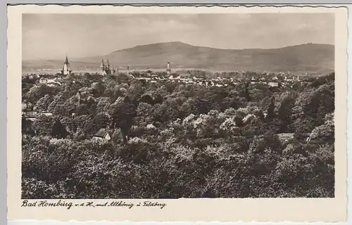 (39456) Foto AK Bad Homburg v.d.H., Panorama 1933-45