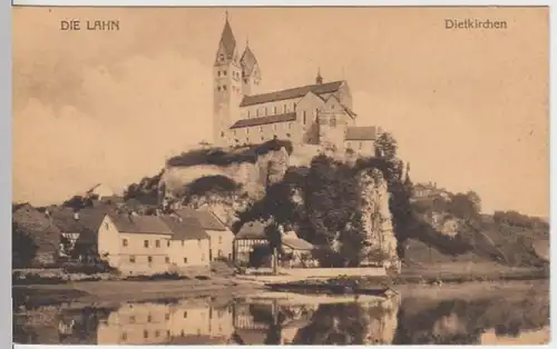 (3900) AK Dietkirchen, Limburg, Lahn, St. Lubentius, um 1919