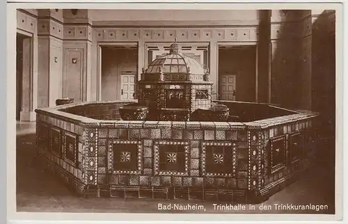 (38683) Foto AK Bad Nauheim, Trinkhalle in den Trinkkuranlagen 1930