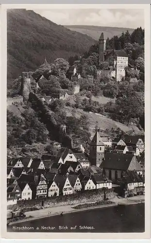 (38095) AK Hirschhorn am Neckar, Blick auf Schloss 1942