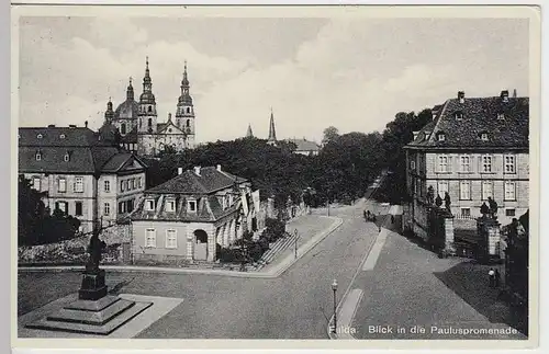 (37908) AK Fulda, Blick i.d. Pauluspromenade, 1932