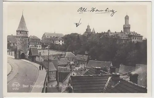 (37980) Foto AK Bad Homburg v.d.H., Schloß, 1928