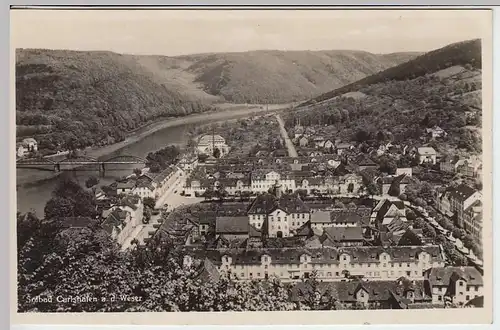 (36797) Foto AK Carlshafen, Totale, vor 1935