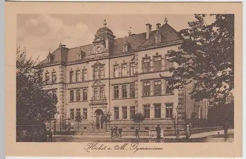 (36424) AK Höchst a.M., Gymnasium, vor 1945