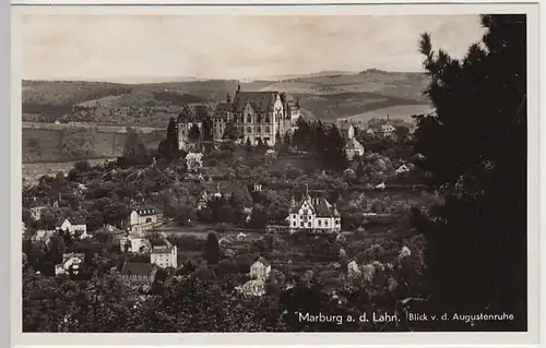 (36384) Foto AK Marburg a.d. Lahn, Blick v.d. Augustenruhe, 1942