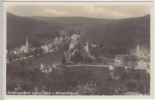 (36376) Foto AK Schlangenbad-Taunus, Totale v. Wilhelmfelsen, 1933