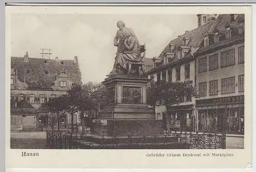 (32312) AK Hanau, Gebr. Grimm-Denkmal, 1934
