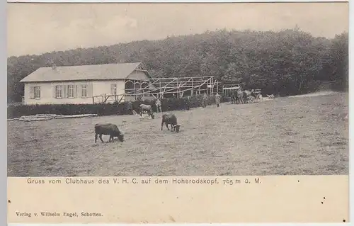 (32744) AK Gruss vom Clubhaus des V.H.C., Hoherodskopf, 1905