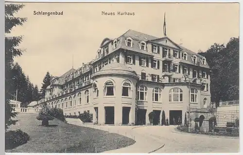 (30846) AK Schlangenbad, Neues Kurhaus, 1913