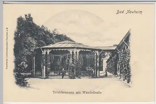 (30132) AK Bad Nauheim, Trinkbrunnen mit Wandelhalle, um 1905