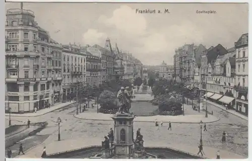 (2891) AK Frankfurt am Main, Goetheplatz, vor 1945