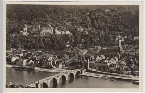 (6981) Foto AK Heidelberg, Panorama, vor 1945