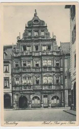 (6968) AK Heidelberg, Hotel zum Ritter, vor 1945