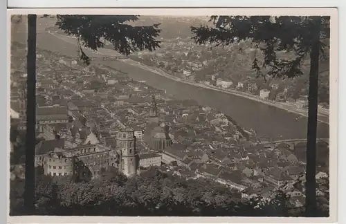 (66352) Foto AK Heidelberg, Blick vom Rindenhäuschen