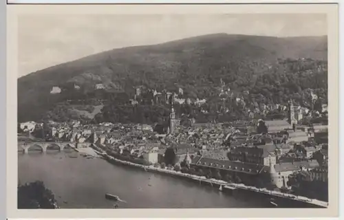 (5006) Foto AK Heidelberg, Panorama, vor 1945