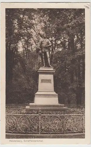 (39355) AK Heidelberg, Scheffeldenkmal 1919