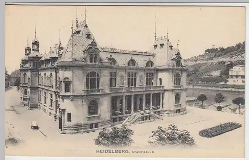 (34287) AK Heidelberg, Stadthalle, 1905