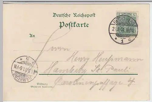 (32527) AK Gruss aus Heidelberg, Mehrbildkarte, 1901