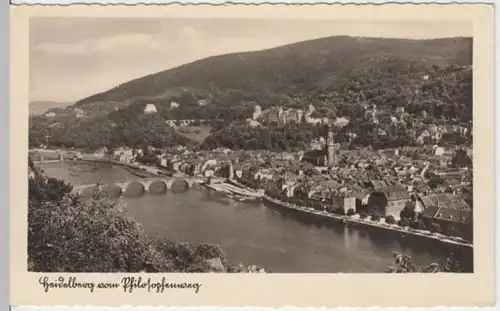 (2698) Foto AK Heidelberg, Panorama 1941