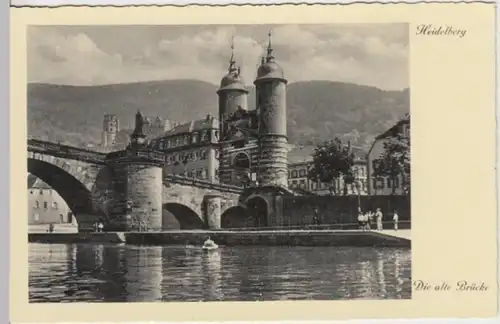 (15664) AK Heidelberg, Alte Brücke, vor 1945