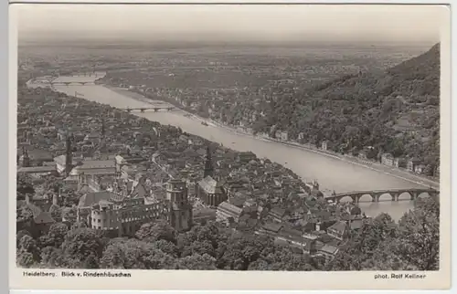 (15082) Foto AK Heidelberg, Neckarbrücken, Schloss 1941