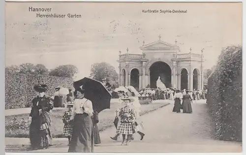 (91385) AK Hannover, Kurfürstin Sophie Denkmal 1913