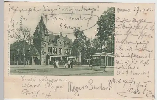 (88013) AK Hannover, Pferdeturm, 1901