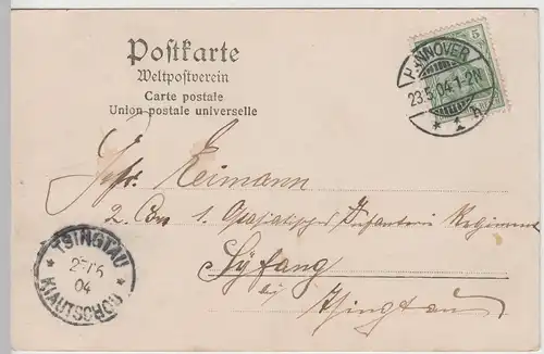 (75946) AK Hannover, Herrenhausen, Denkmal Kurfürstin Sophie 1904