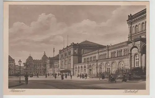 (74197) AK Hannover, Bahnhof, vor 1945