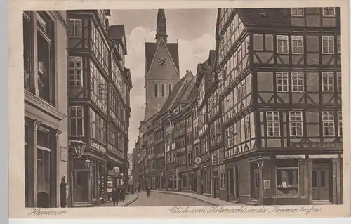 (74196) AK Hannover, Blick vom Holzmarkt in die Kramerstraße, vor 1945