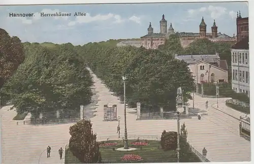 (74182) AK Hannover, Herrenhäuser Allee, 1924