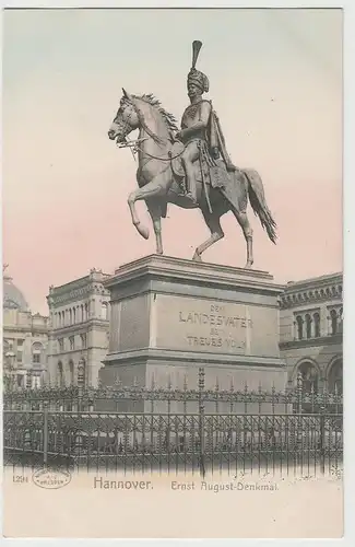 (72839) AK Hannover, Ernst August Denkmal, bis um 1905