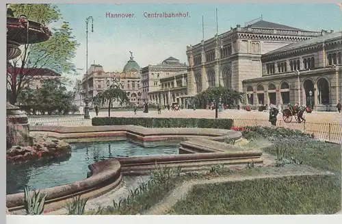 (72609) AK Hannover, Centralbahnhof, 1912