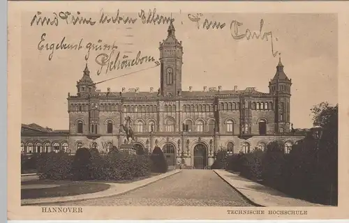 (71913) AK Hannover, Technische Hochschule, 1916