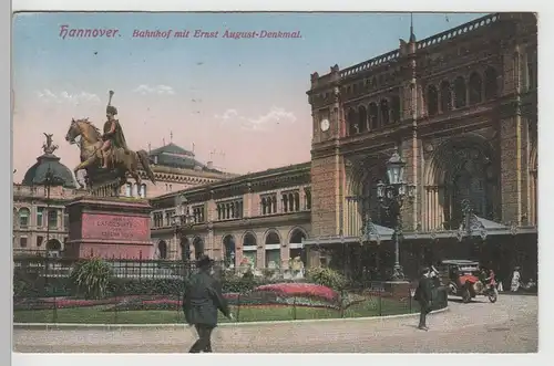 (71909) AK Hannover, Ernst August-Denkmal, 1915