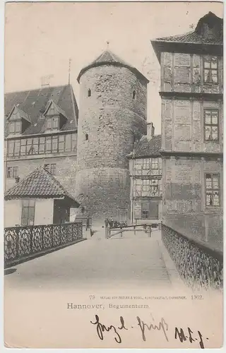 (69424) AK Hannover, Beguinenturm 1903