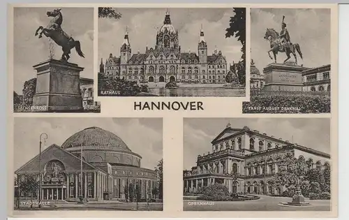 (68441) AK Hannover, Mehrbildkarte 1934