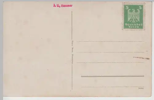 (68429) AK Hannover, Maschpark mit Rathaus, 1920er