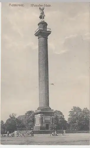 (53849) AK Hannover, Waterloo-Säule, 1907