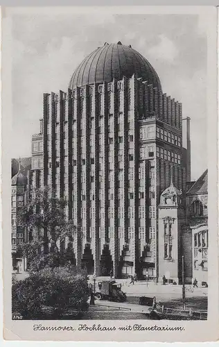 (47574) AK Hannover, Anzeiger-Hochhaus mit Planetarium, vor 1945