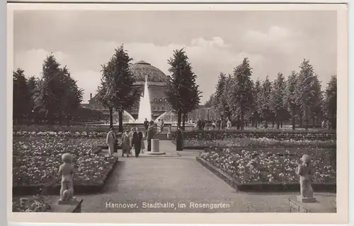 (43991) Foto AK Hannover, Stadthalle, Rosengarten, vor 1945