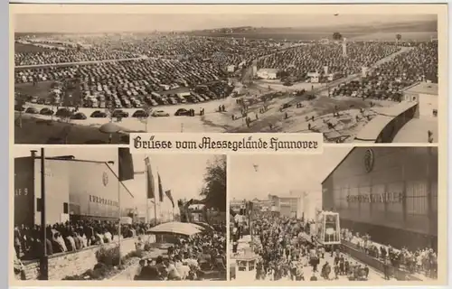 (39439) Foto AK Hannover, Messegelände Mehrbildkarte um 1950